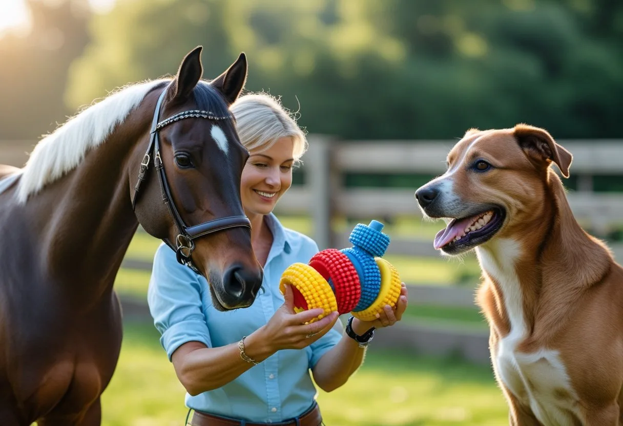 Sådan vælger du det bedste legetøj til din hest og hund